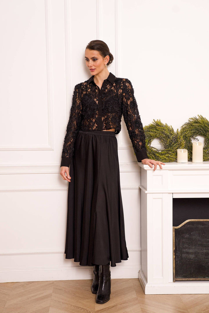 Valentine Skirt in Solid Satin