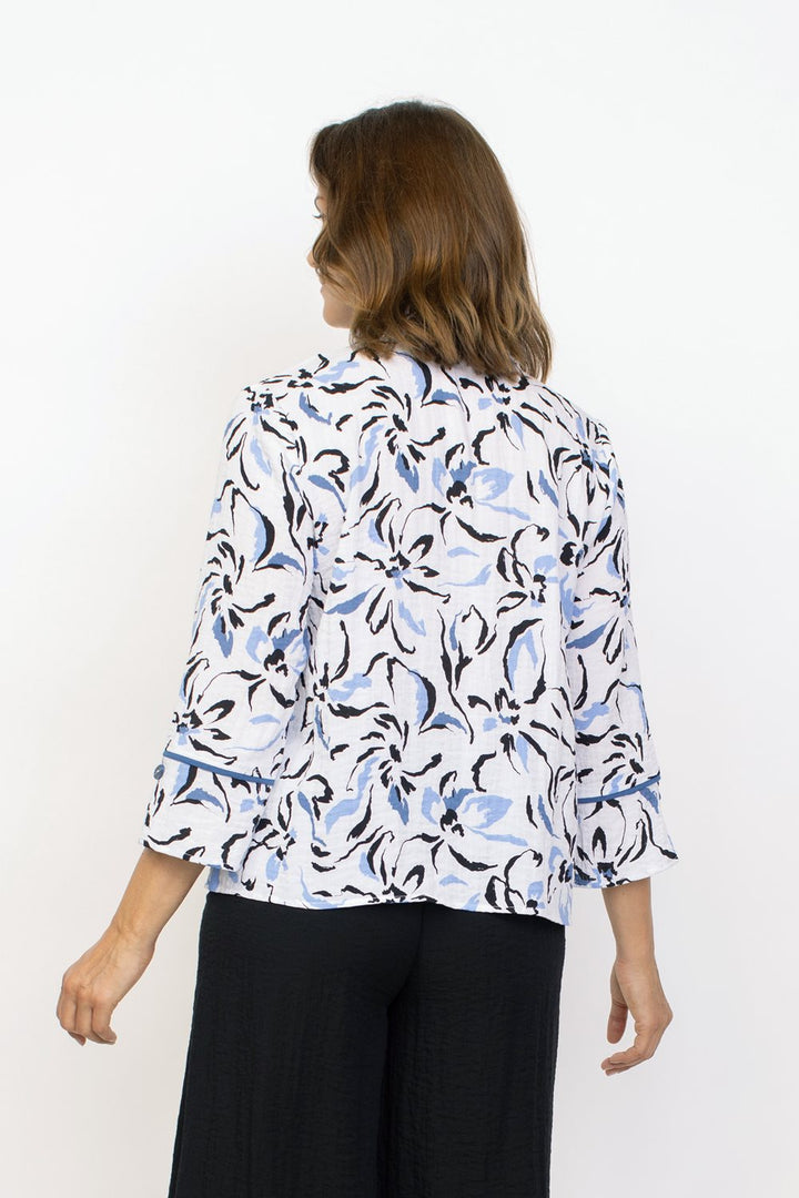 Abstract Flowers Blouse