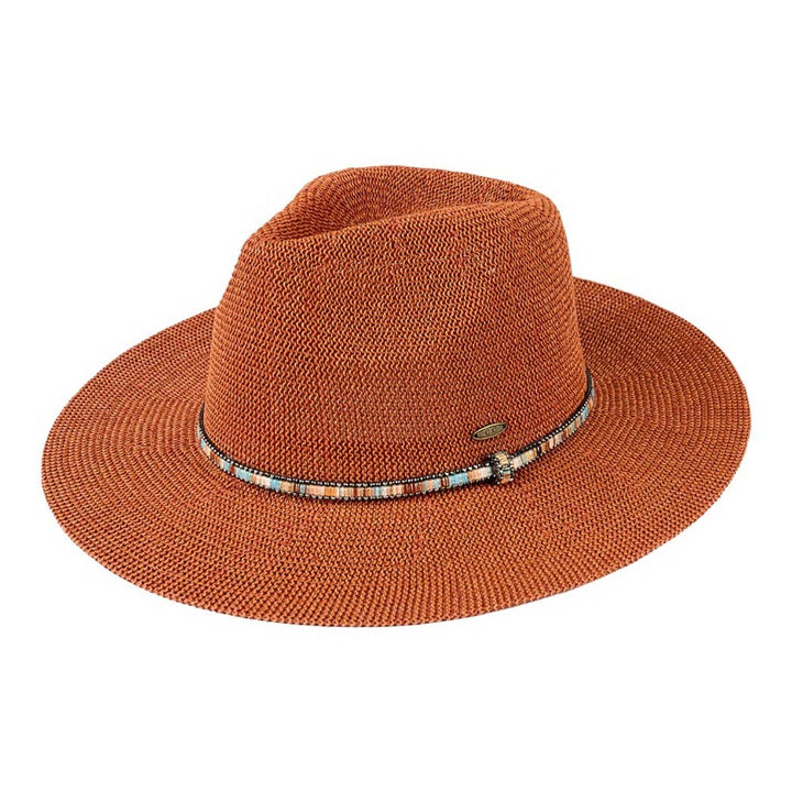 Multi-Colored Thread with Beaded Panama Hat