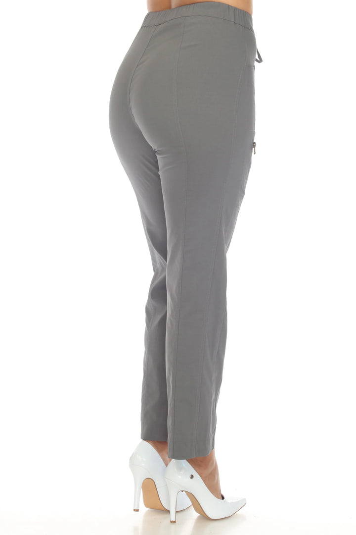 Touch of Gray Ruched Front Pant