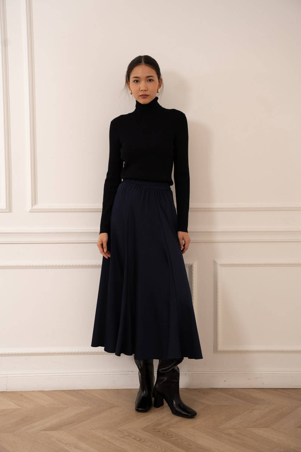 Valentine Skirt in Solid Satin