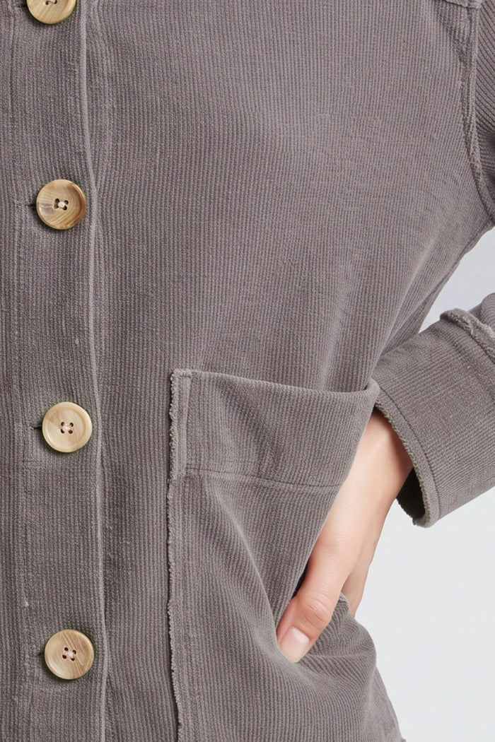 Corded Velour Camp Jacket