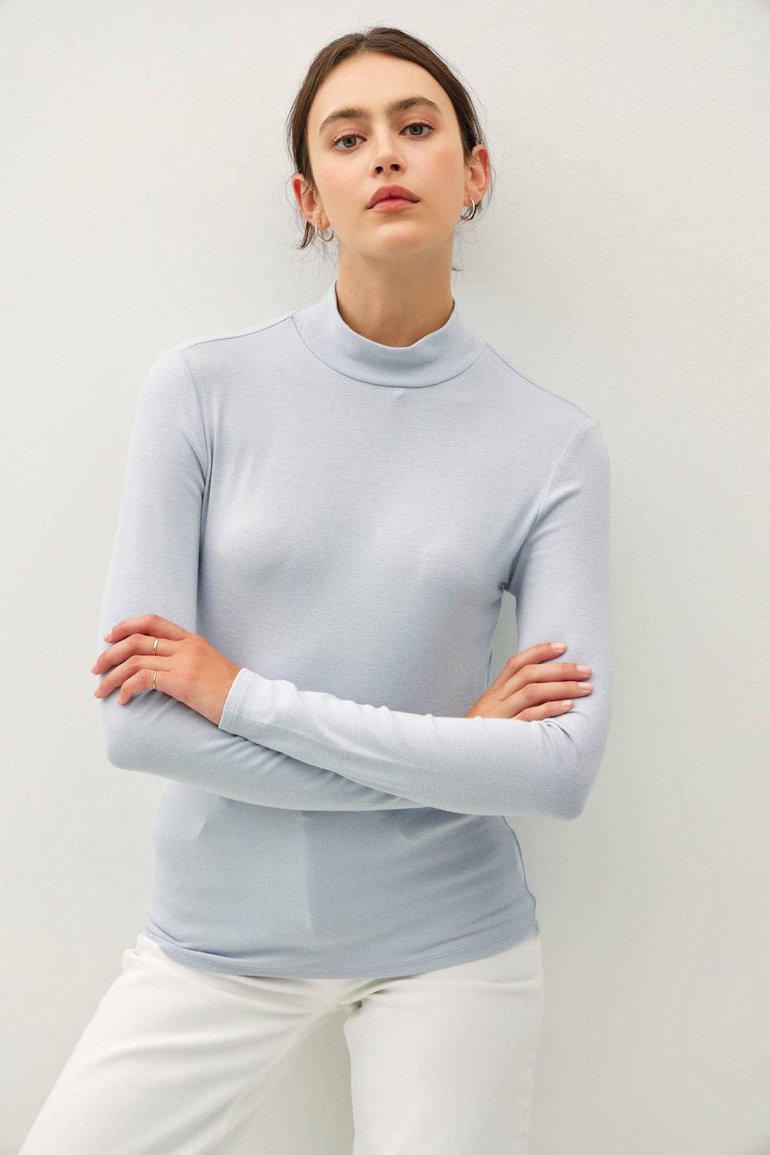 Turtleneck Knit Top