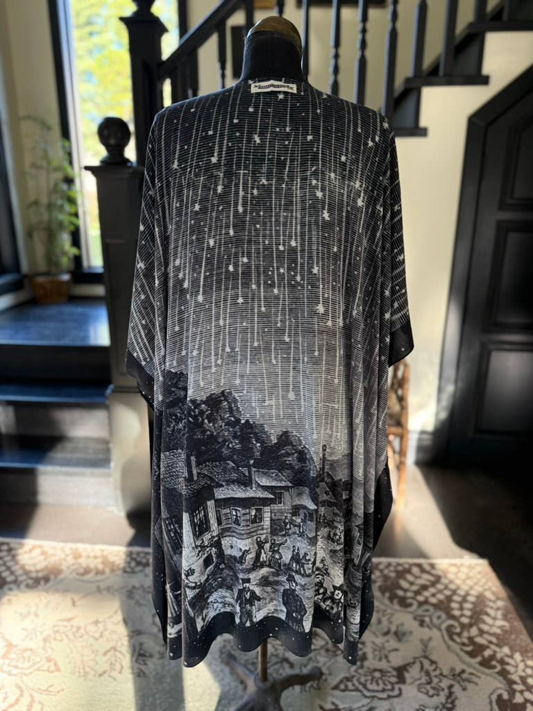 The Stargazer Goddess Duster Kimono w/ Celestial Print