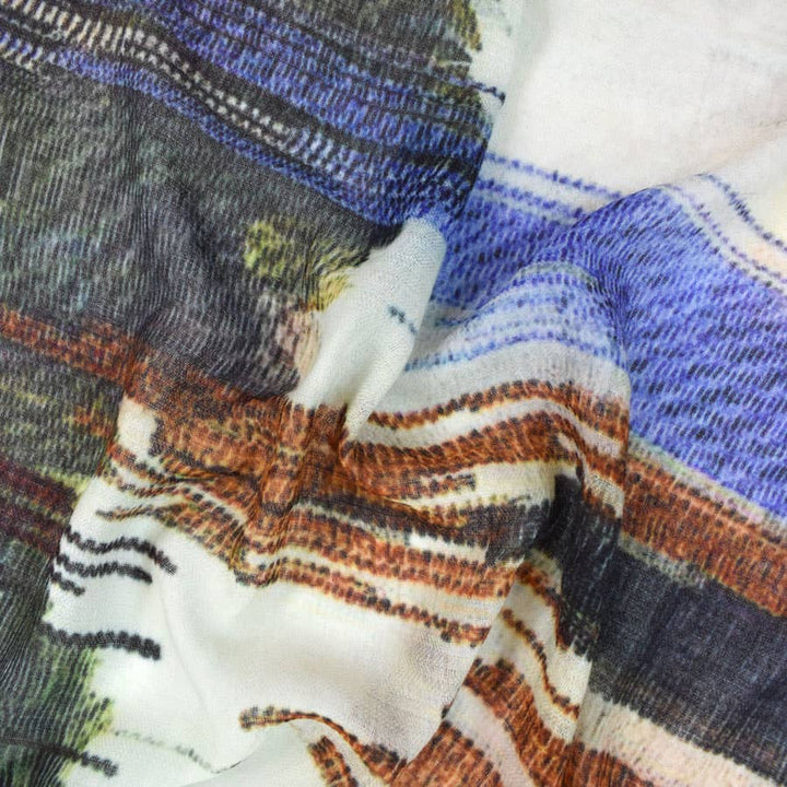 Lourdes Winter White Scarf