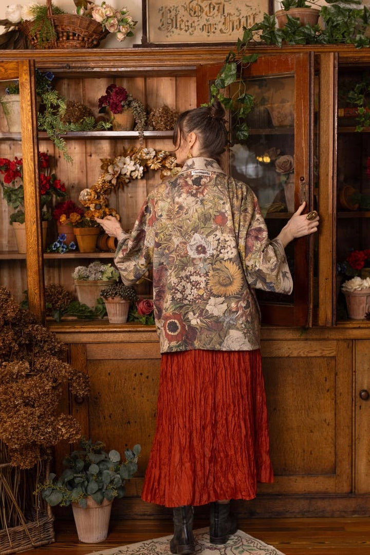 Golden Hour Fleece Cottage Cardigan Kimono Jacket