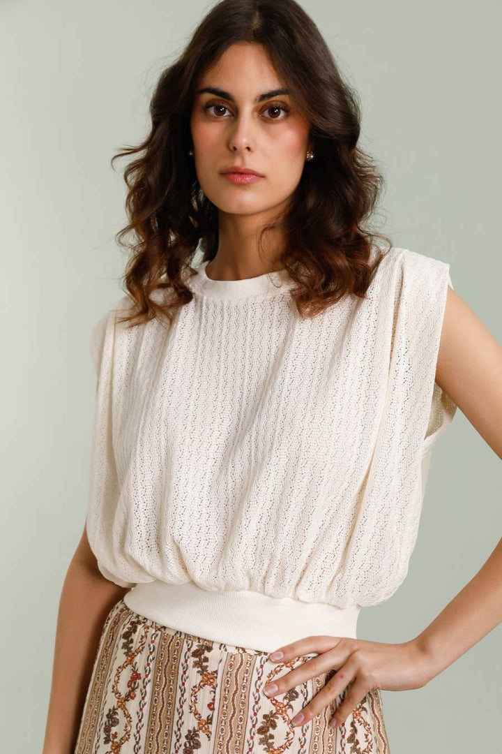 Casual Knit T-Shirt