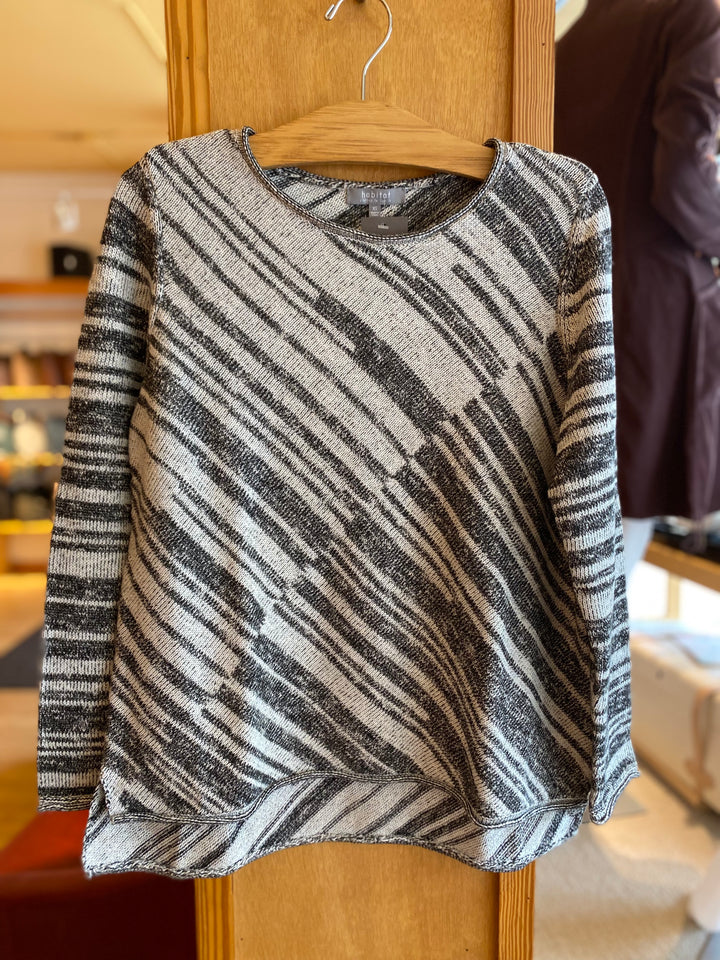 Angled Stripe Pullover