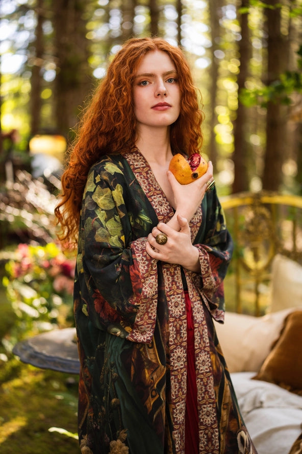 Solstice Opera Duster Kimono Robe ft. Persephone, Moon & Owl
