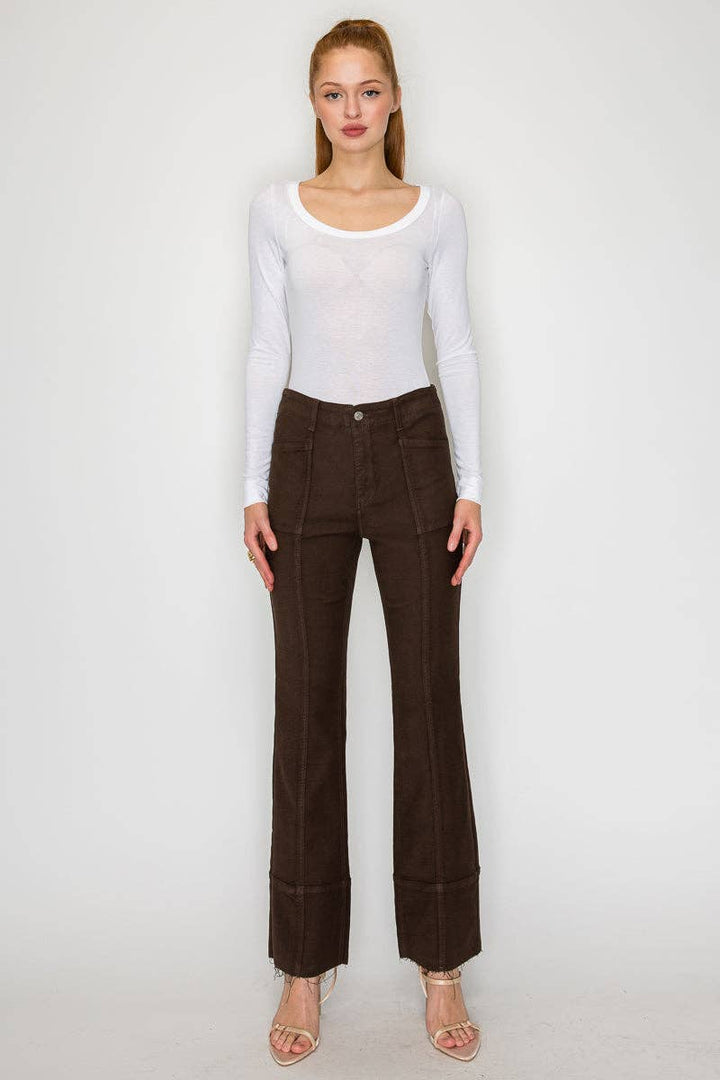 Tummy Control High Rise Bootcut PFD Jeans