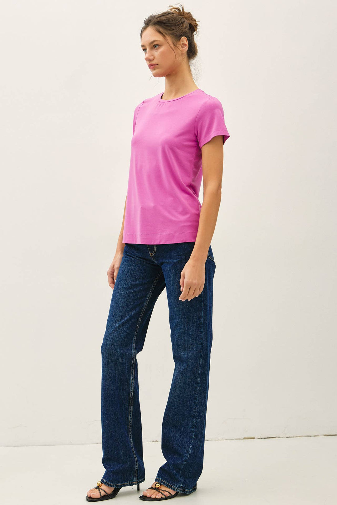 Bamboo/Modal Basic Round Neck T-Shirt
