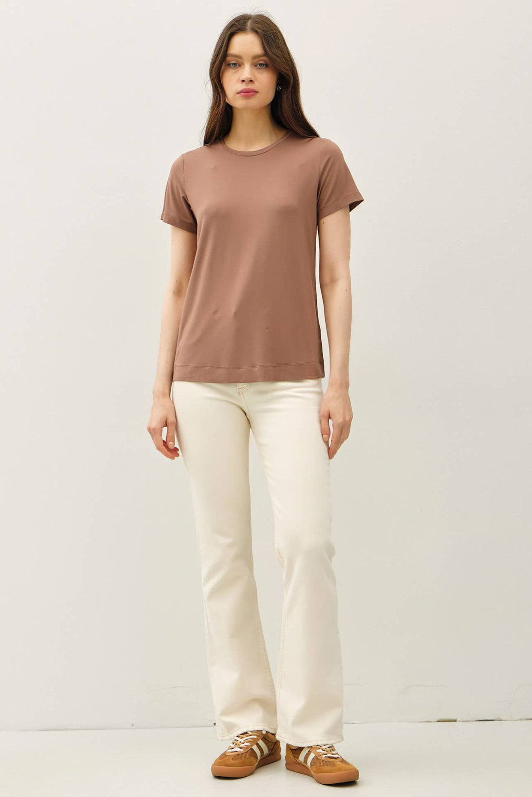 Bamboo/Modal Basic Round Neck T-Shirt