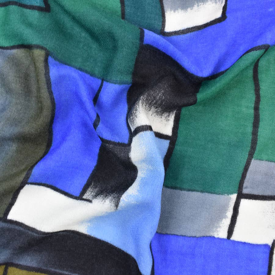 Victor Hand Painted Color Block Scarf