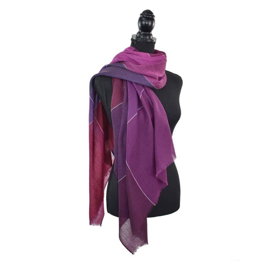 Racene Color Block Wool Scarf