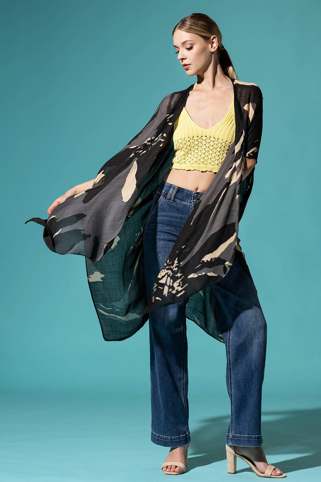 Sweeping Floral Kimono