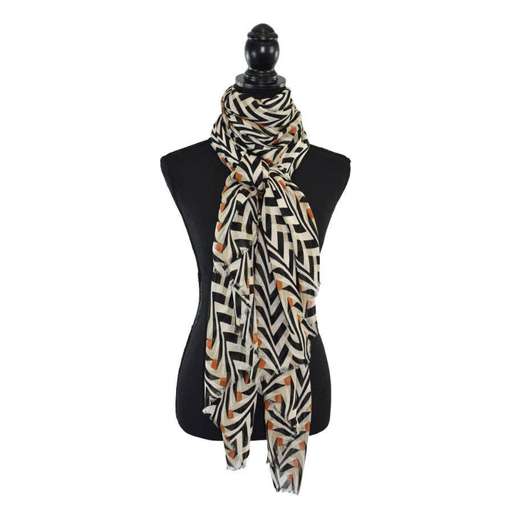 Bogata Oversized Geo Print Scarf