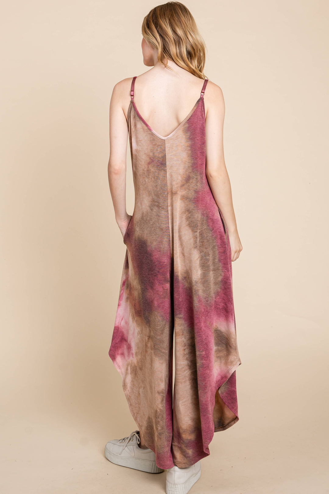 Tie Dye Wide Leg Jumpsuit