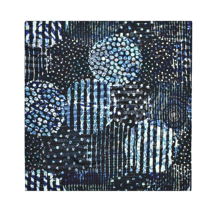 Tomlinson Geometric Circles Silk Square Scarf