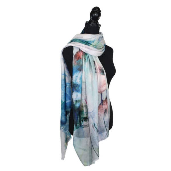 Painted Birds Scarf
