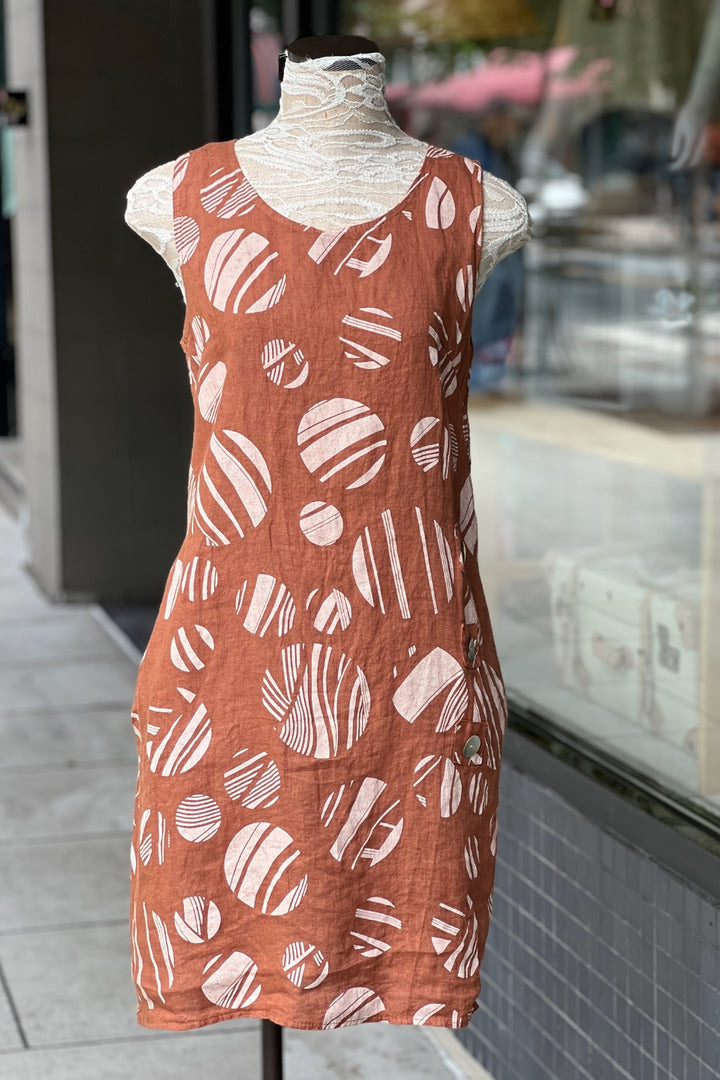 Lands Down Under Button Dress at Adlib Clothing in Asheville, NC