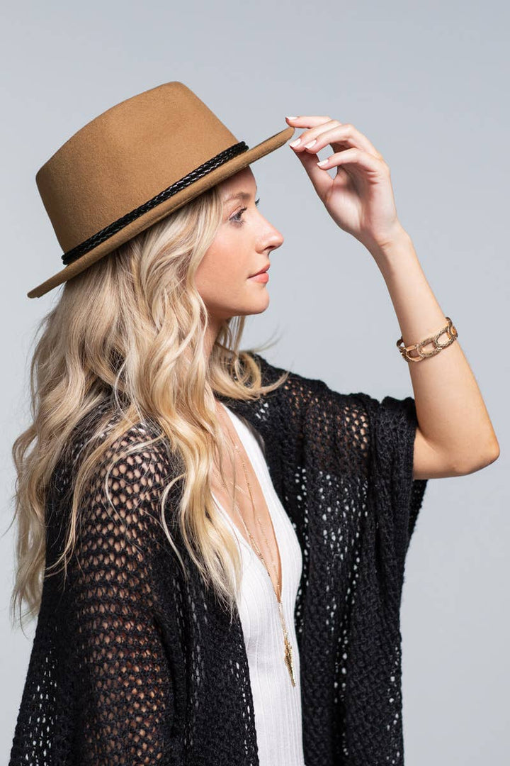 100 Percent Wool Knotted Double Braided Fedora