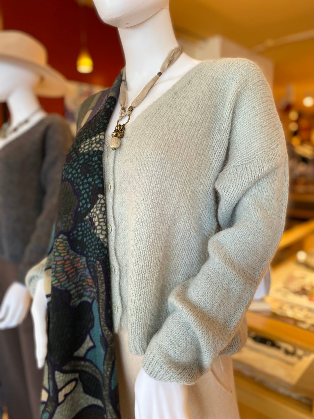 Mohair Wool Sweater Jacket