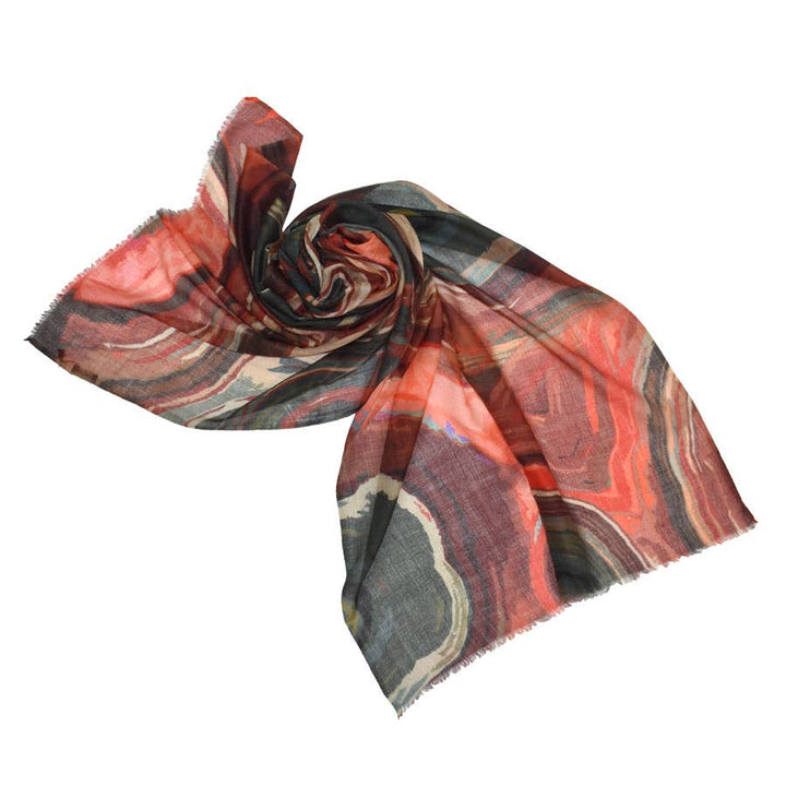 Nevada Abstract Fine Wool Scarf
