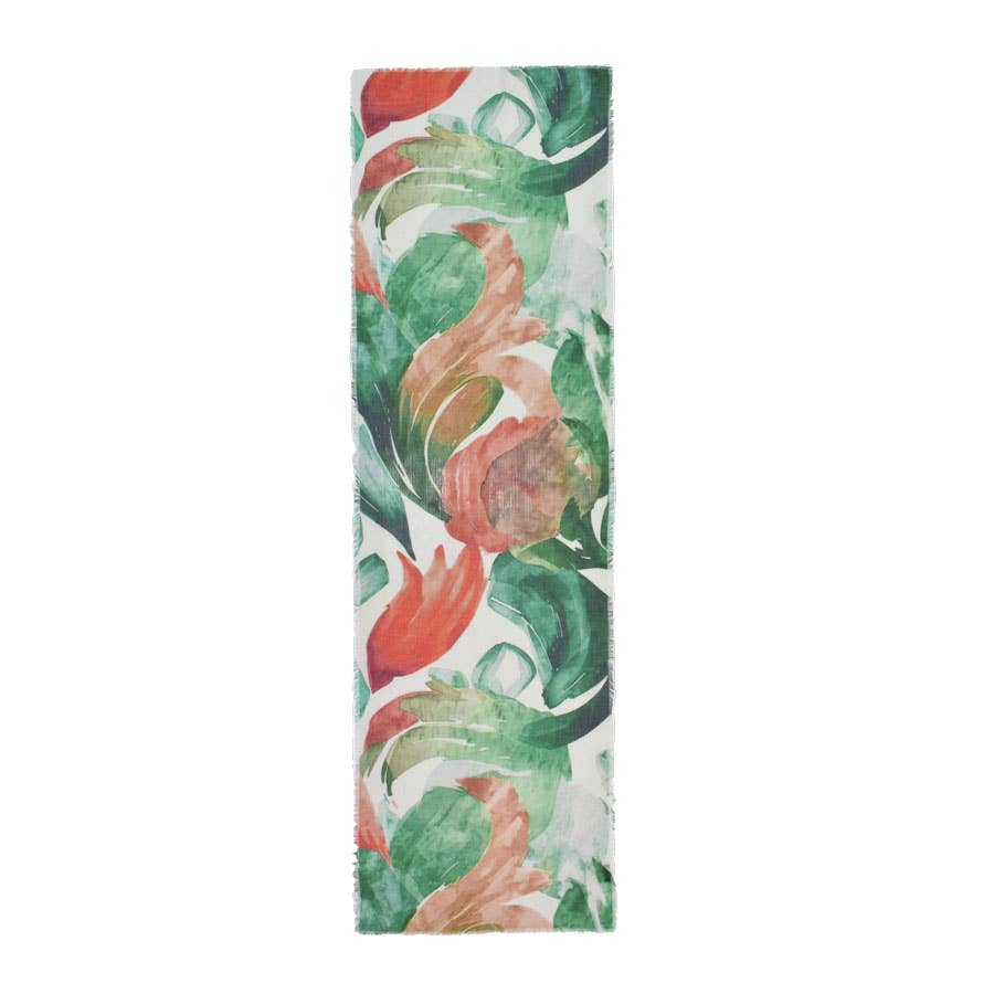 Nuala Painterly Narrow Scarf