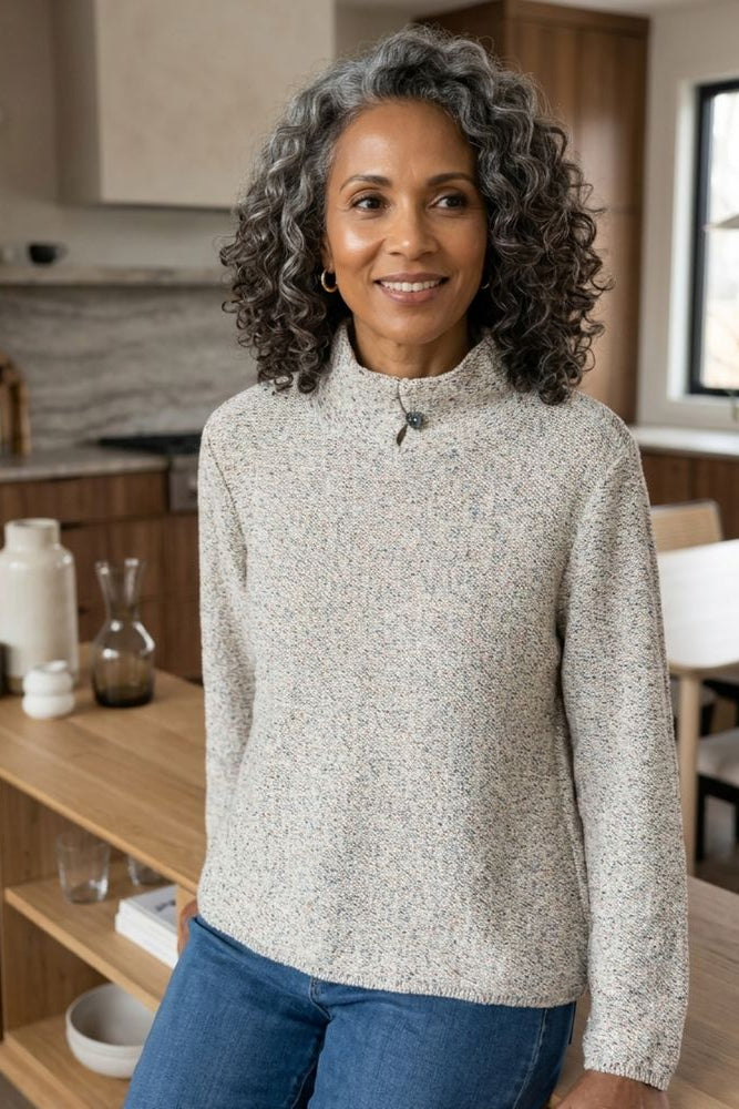 Speckle Knit Frost and Found Pullover