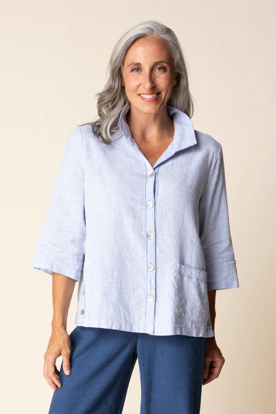 Linen Solid Camp Shirt