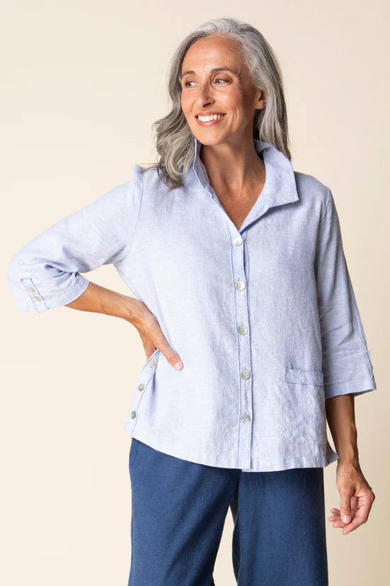 Linen Solid Camp Shirt