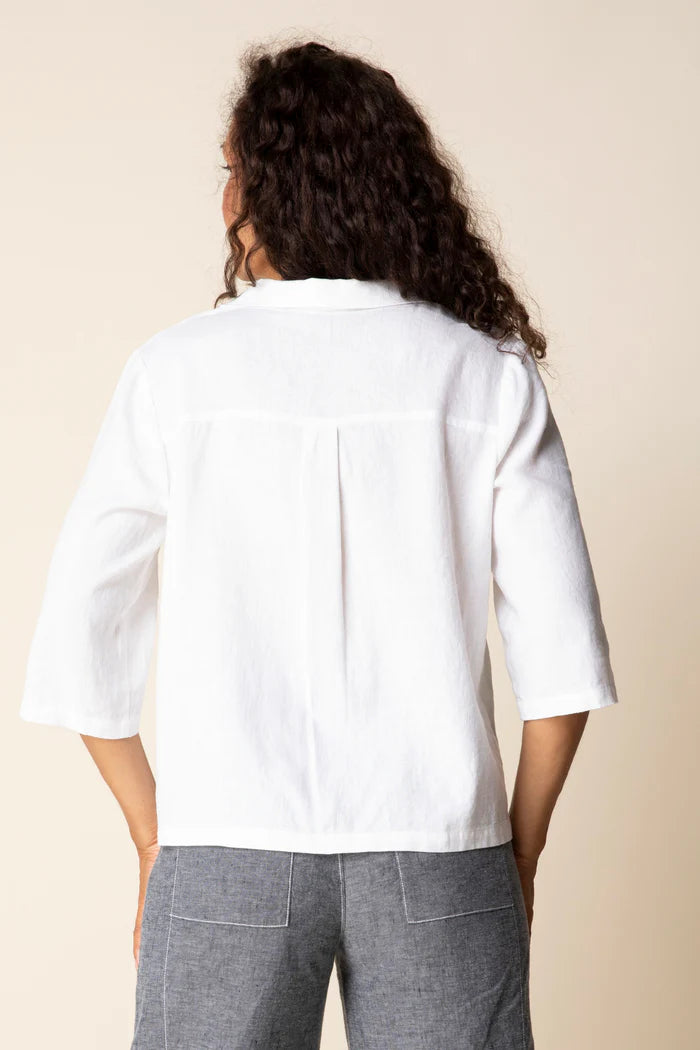 Linen Solid Camp Shirt