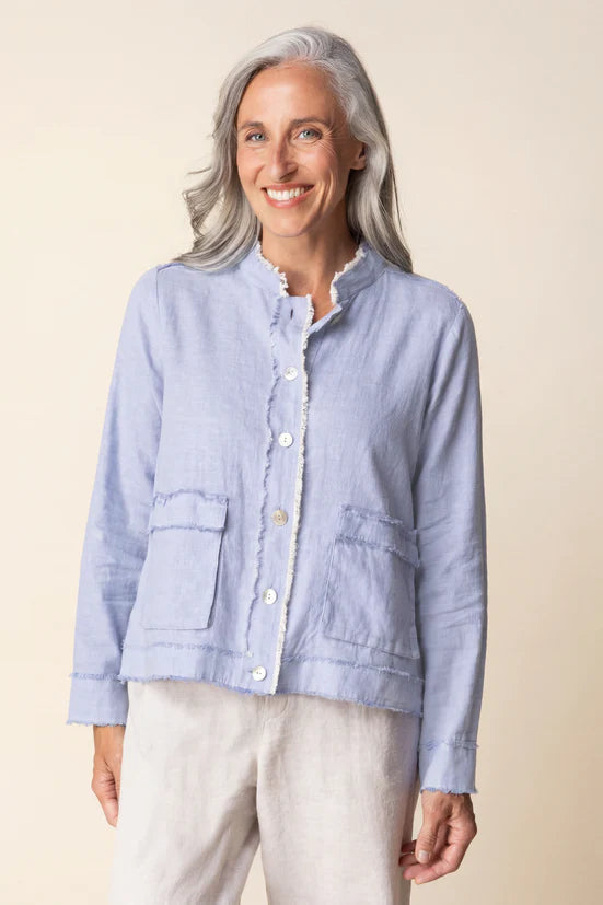 Linen Solid Summer Breeze Jacket