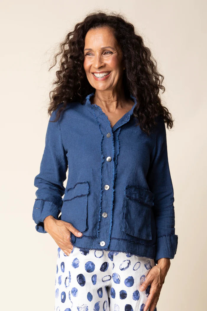 Linen Solid Summer Breeze Jacket