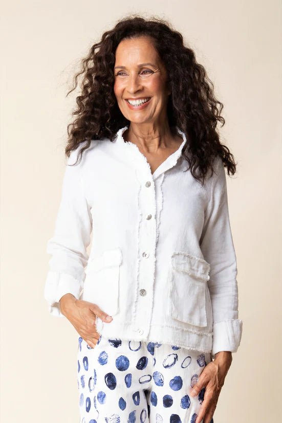 Linen Solid Summer Breeze Jacket