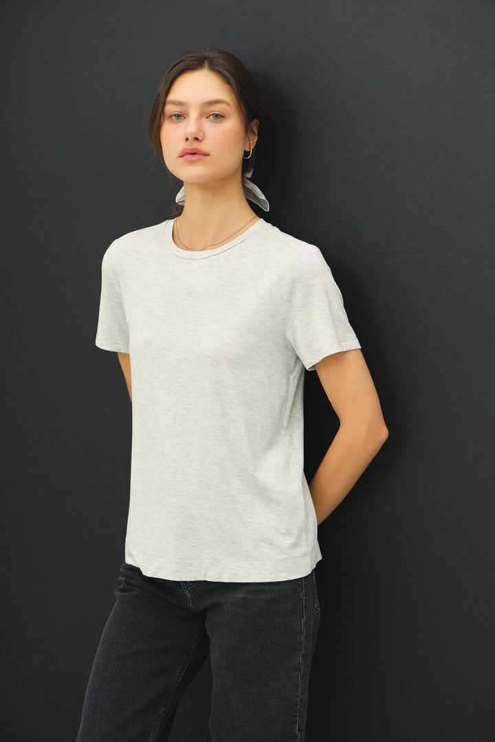 Bamboo/Modal Basic Round Neck T-Shirt