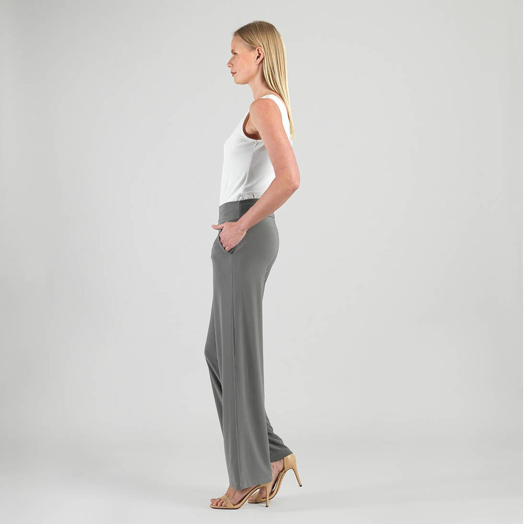 Wide Leg Pocket Pant: Brown