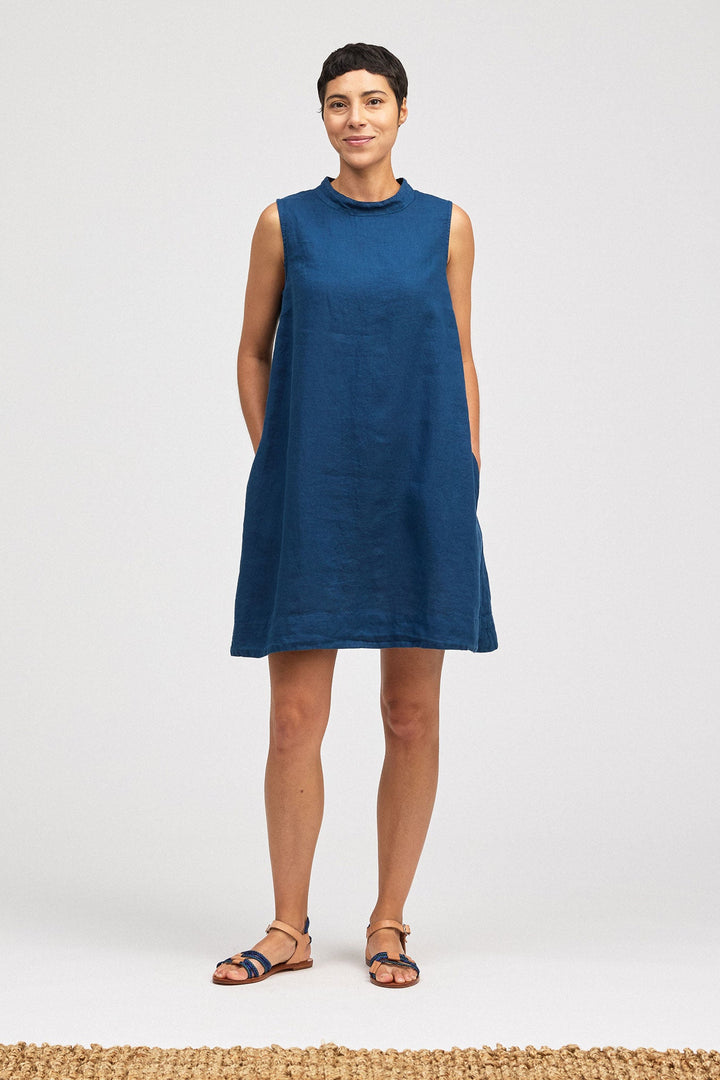 Mock Neck Shift Dress