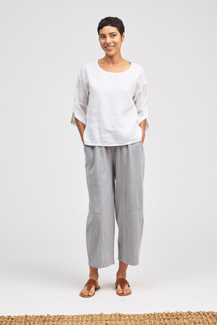 Tulip Sleeve Linen Top