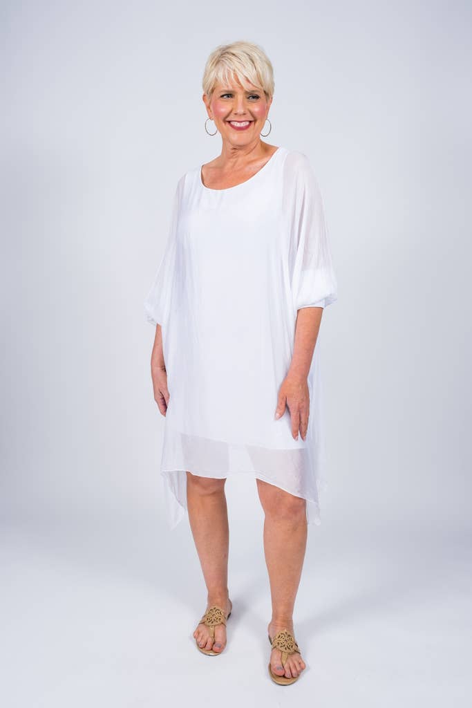Alessia Silk Kaftan Dress