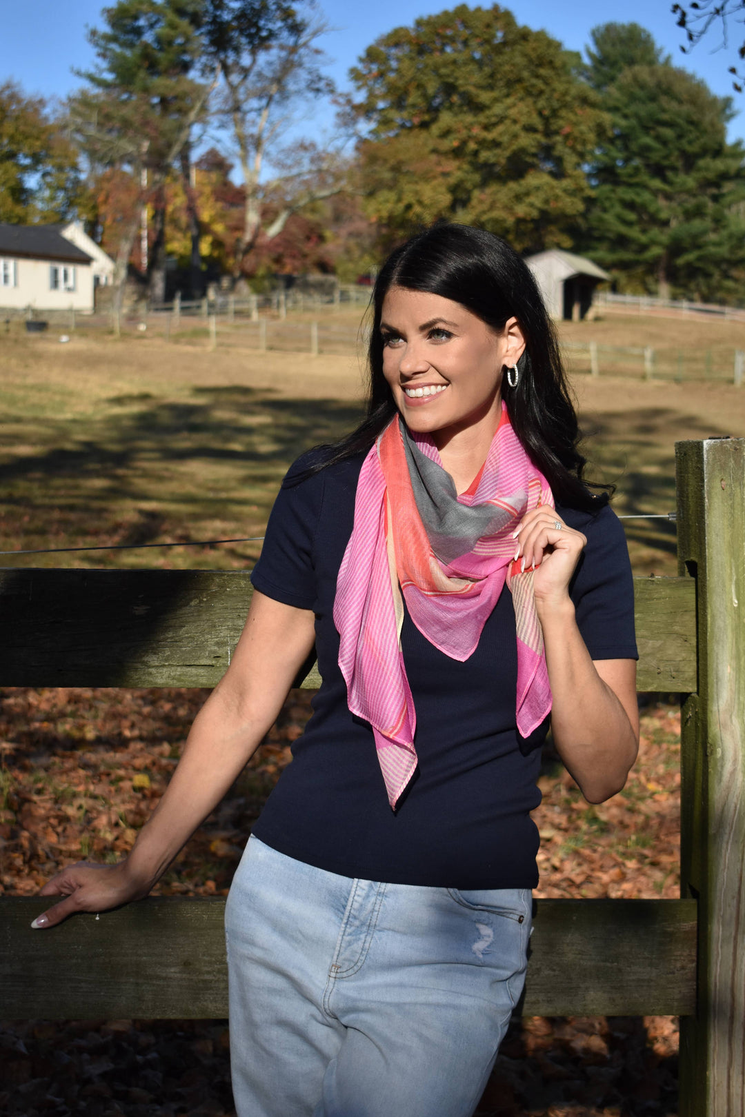 Effie Mixed Geo Square Scarf
