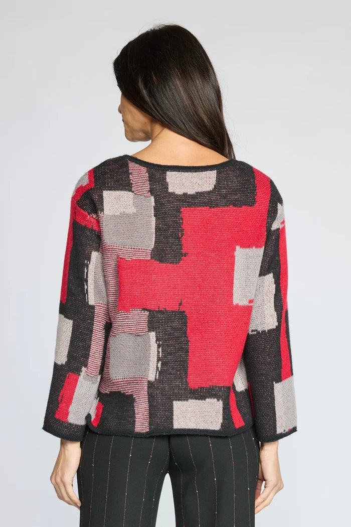 Collage Sweater Swing Pullover