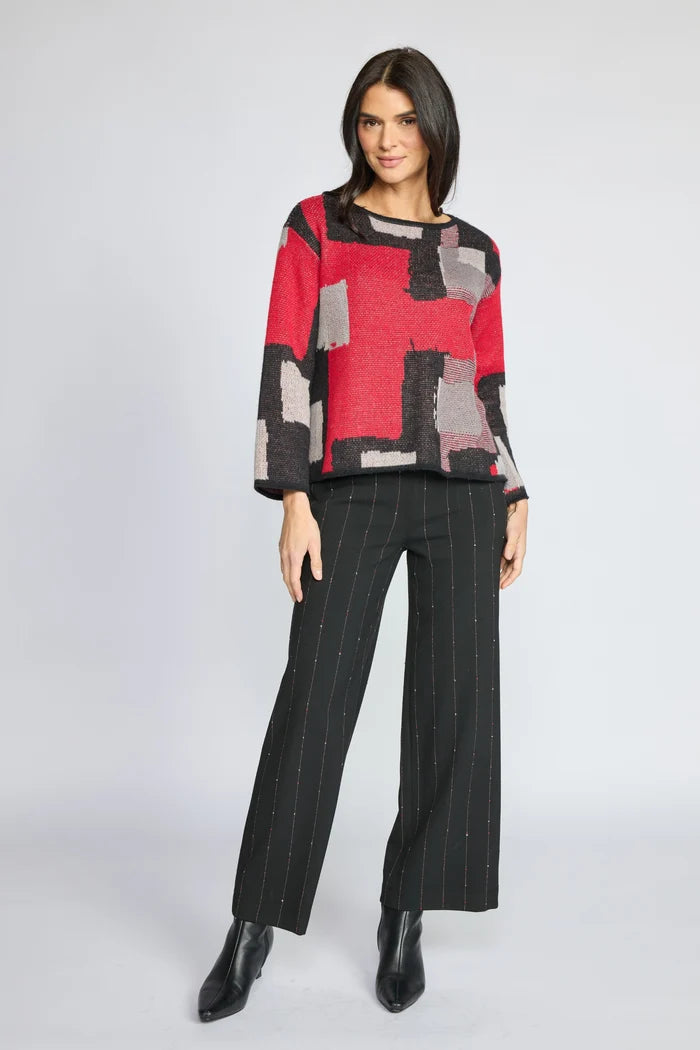 Collage Sweater Swing Pullover