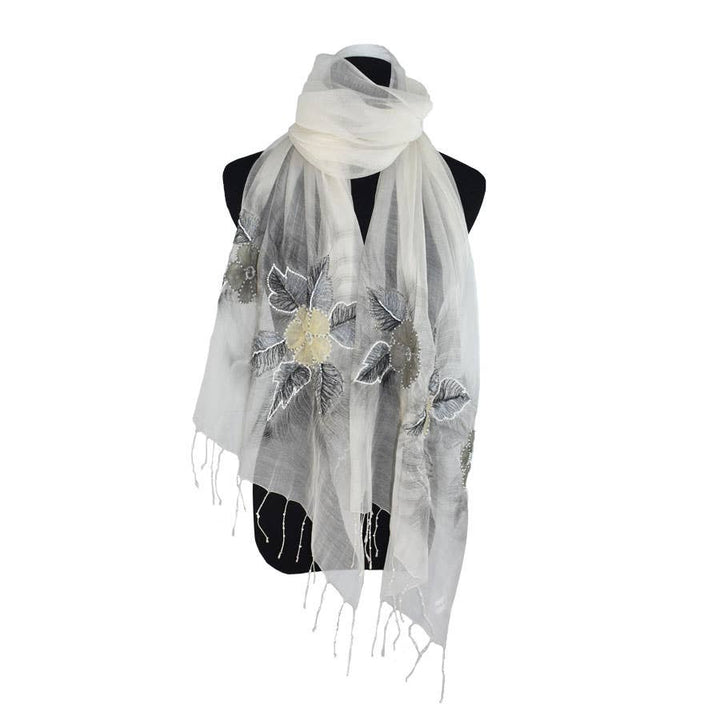 Chantelle Pearl Embroidery Scarf