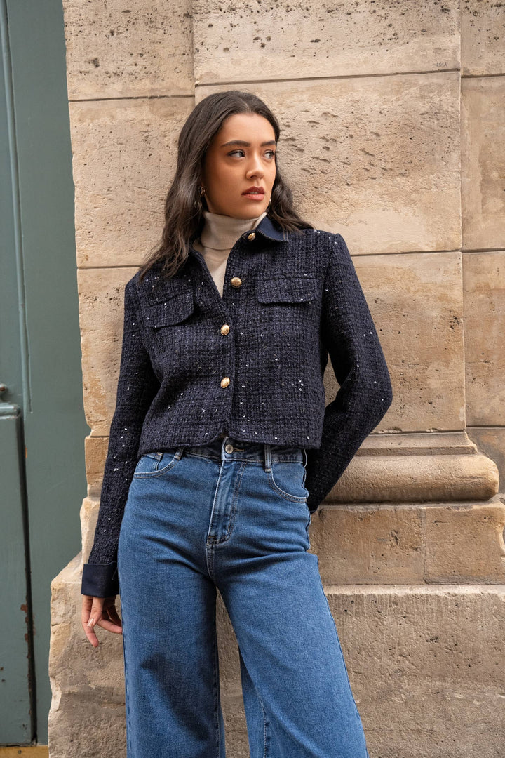 Élise jacket in Tweed & Denim