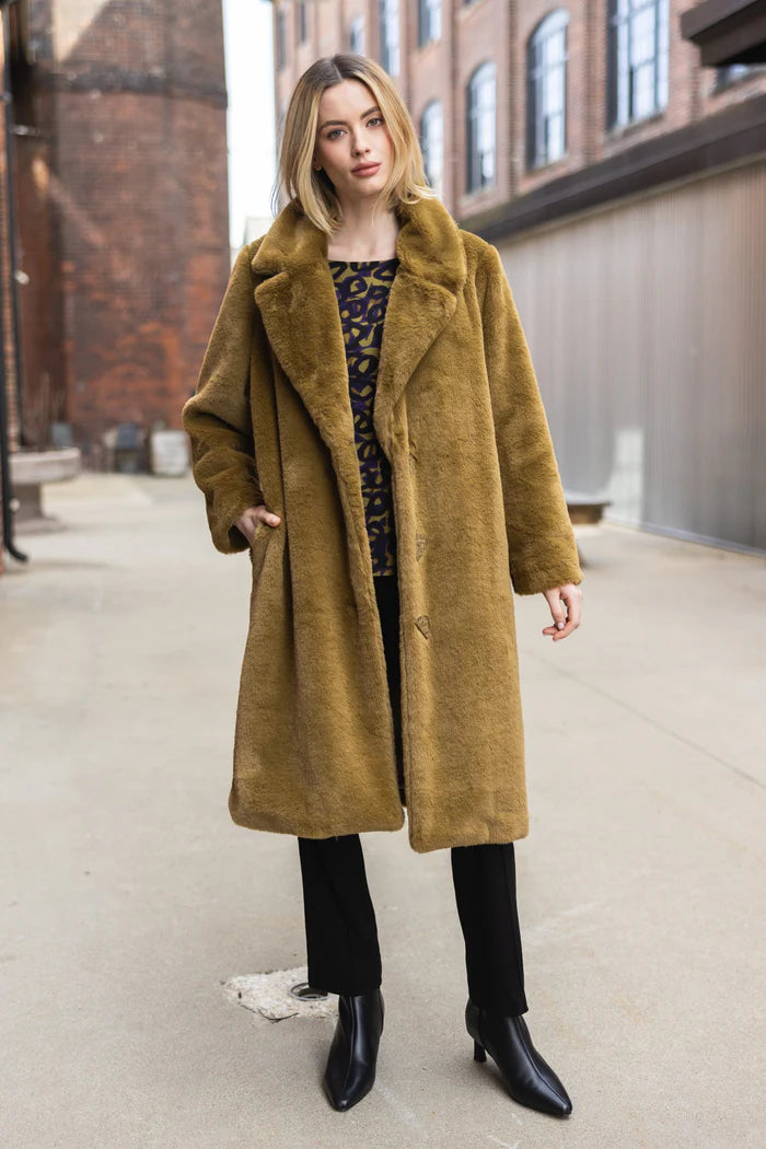 Faux Fur Starstruck Car Coat