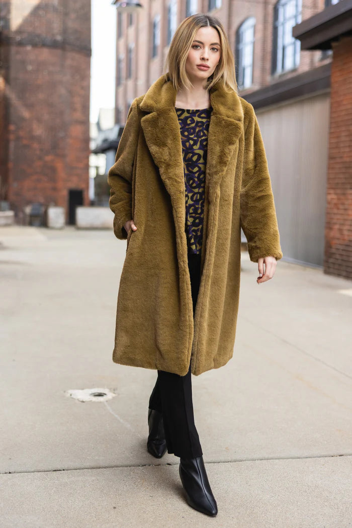 Faux Fur Starstruck Car Coat