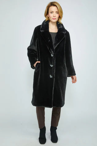 Faux Fur Starstruck Car Coat