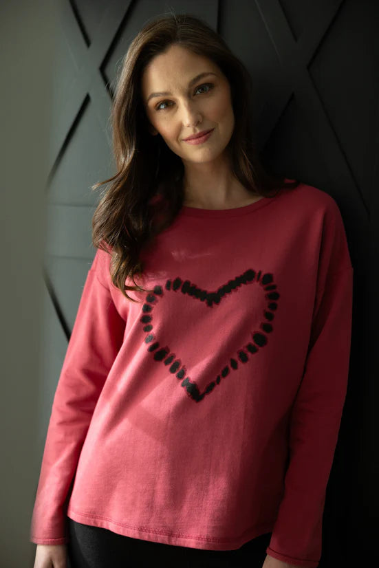 Destination Fleece Heart Pullover