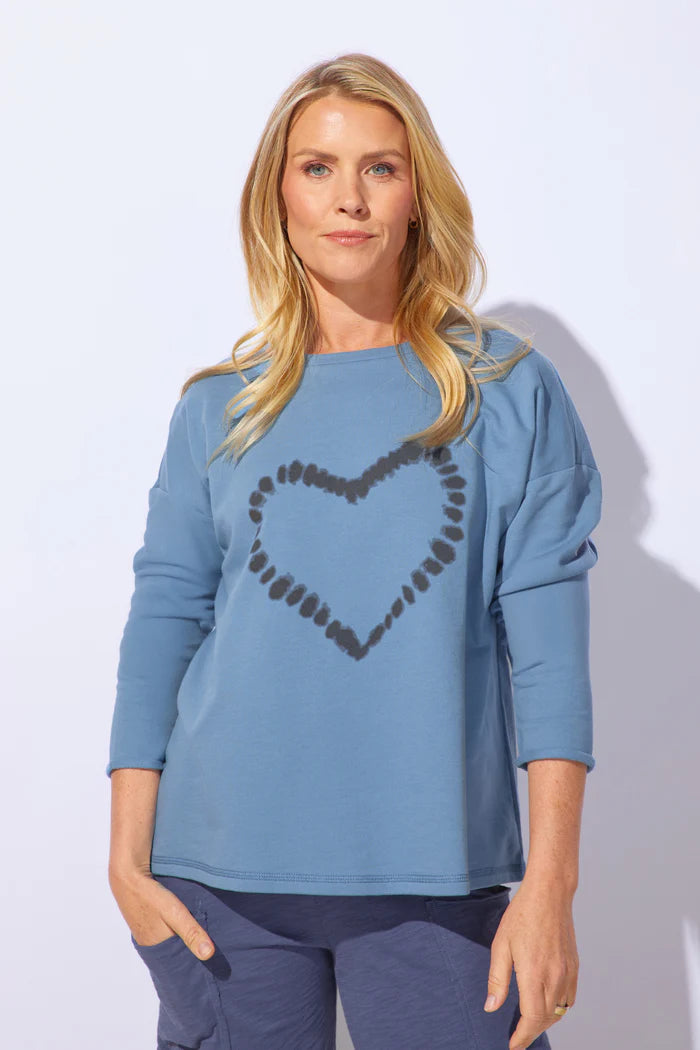 Destination Fleece Heart Pullover